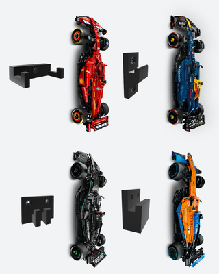 (Bundle) Wall Mounts for LEGO Technic F1 Car