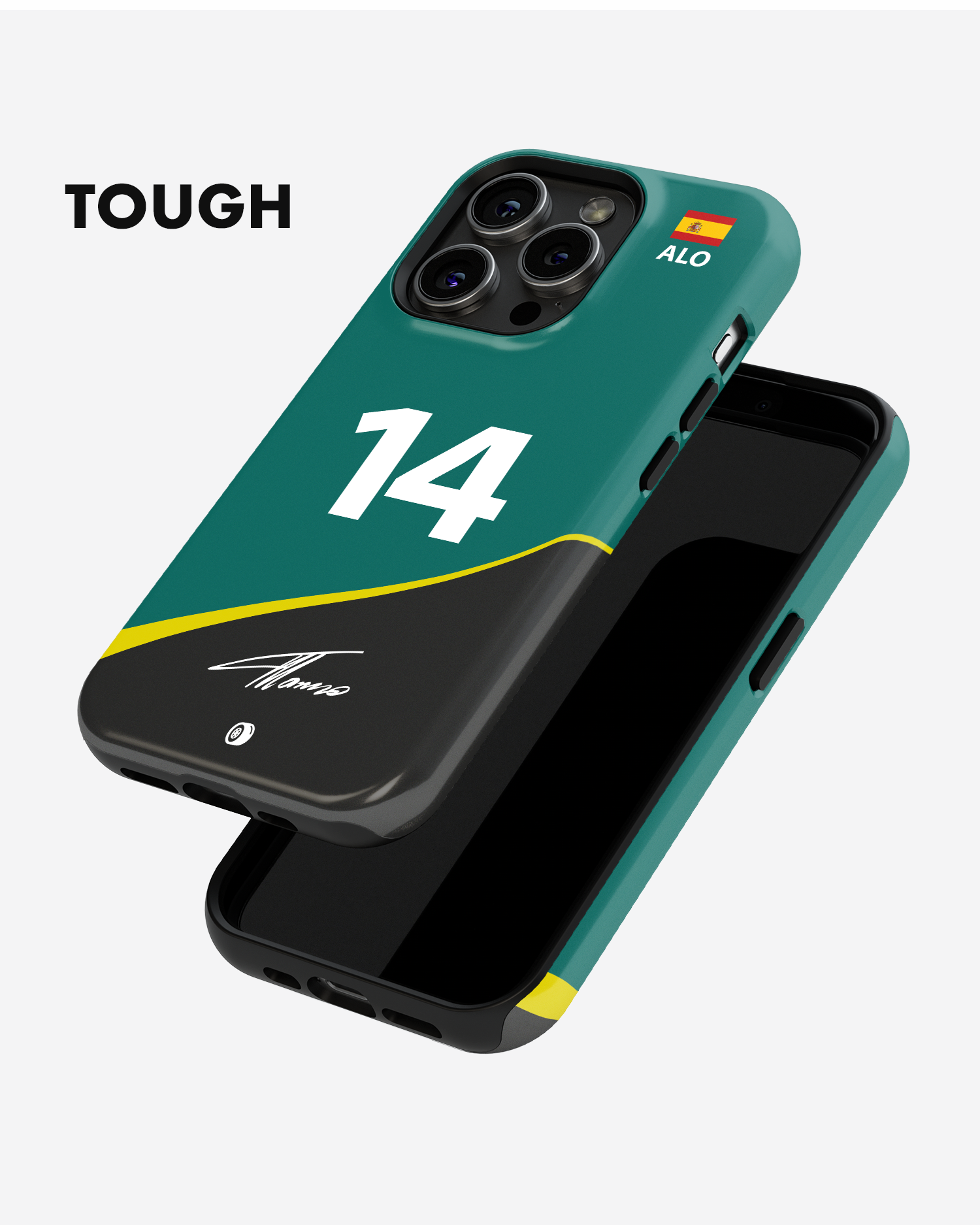 Fernando Alonso 2023 Aston Martin F1 Phone Case Fernando Alonso 2023 Aston Martin F1 Phone Case